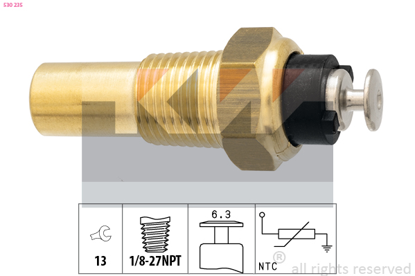 Senzor,temperatura lichid de racire 530 235 KW